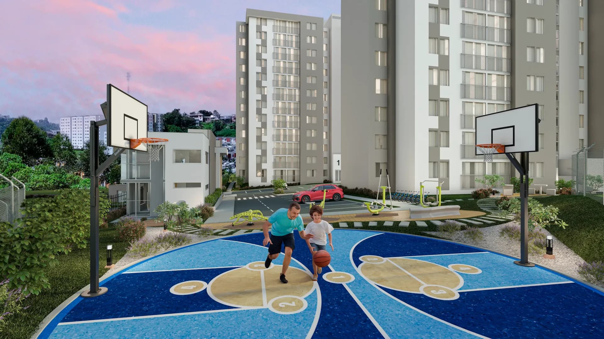 Cancha de baloncesto del conjunto Mirador del Sol